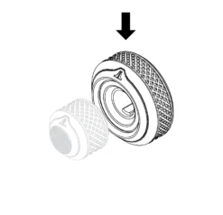 DRC-205-Knob-RP -Jl Audio DRC 205 Knobs Both Rear